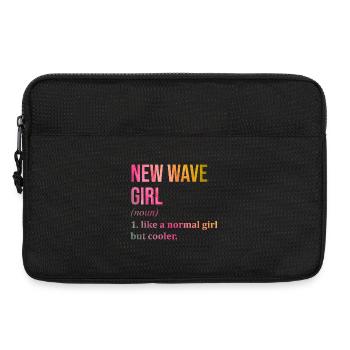 Neue Welle - Laptoptasche 13" - Schwarz - Vorne