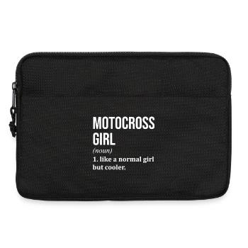 motocross - Sacoche pour ordinateur portable 13 pouces - noir - Devant