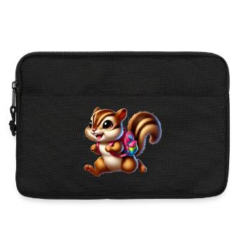 Start of school with chipmunks for school beginners - Laptop bag 13" - black - Front