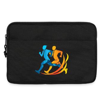 Jogger Comic Look - Laptoptasche 13" - Schwarz - Vorne