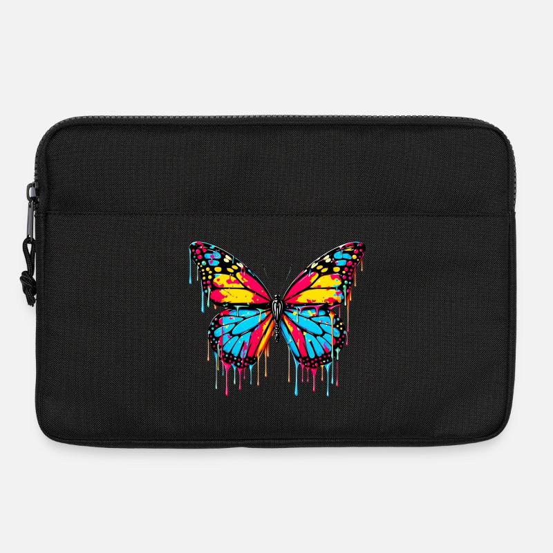 Schmetterling - Laptoptasche 13" - Schwarz