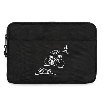 Schwimmen Radfahren Laufen - Laptoptasche 13" - Schwarz - Vorne