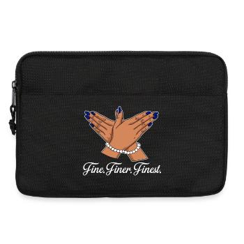 Feine Feine Feinste Elegante Zeiger - Laptoptasche 13" - Schwarz - Vorne