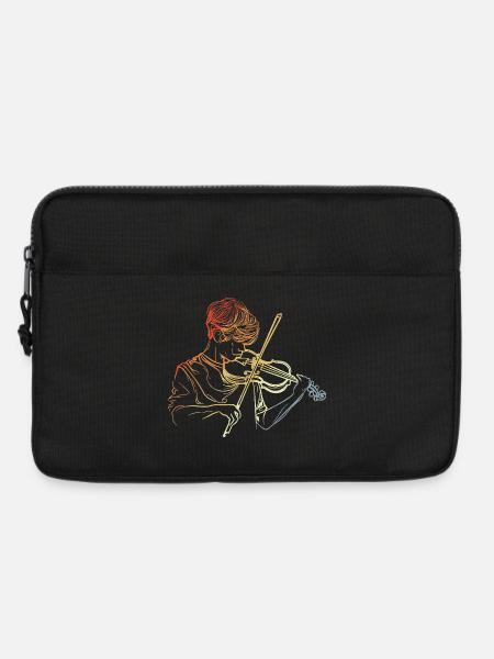 Geigenspieler Junge - Laptoptasche 13" - Schwarz