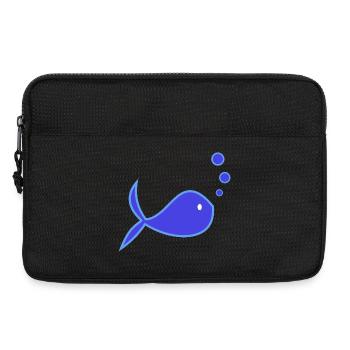 FISH. SARDINE. APRIL FOOL. SEA. OCEAN - Laptop bag 13" - black - Front