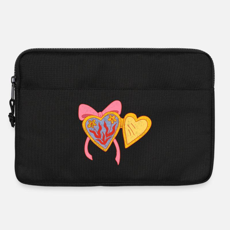 Offenes Herz - Laptoptasche 13" - Schwarz