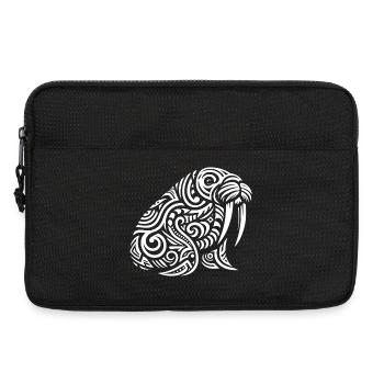 Morse tribal - Sacoche pour ordinateur portable 13 pouces - noir - Devant