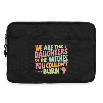 Nous sommes les filles des sorcières que tu n’as pas pu brûler - Sacoche pour ordinateur portable 13 pouces - noir - Devant