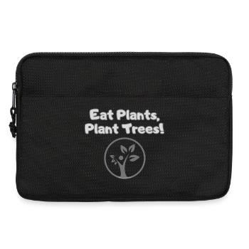 Eat Plants, Plant Trees – PRO Vegan & Klimaschutz - Laptoptasche 13" - Schwarz - Vorne