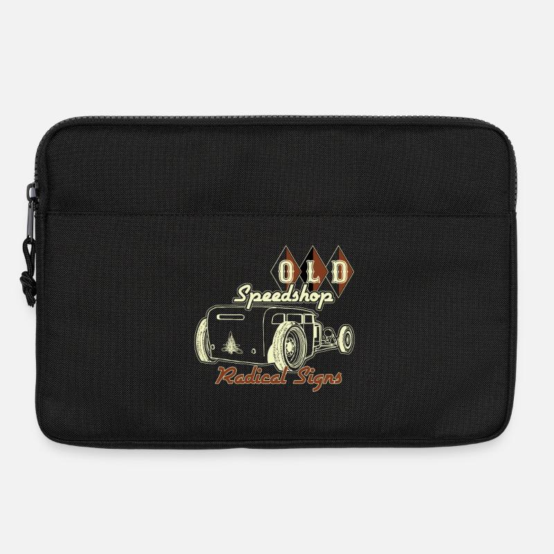 Old School Custom Car Illustration - Laptoptasche 13" - Schwarz