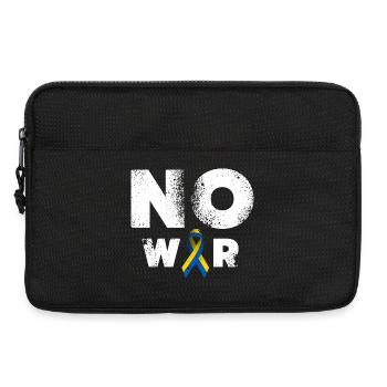 No War Ukraine Friedenszeichen - Laptoptasche 13" - Schwarz - Vorne