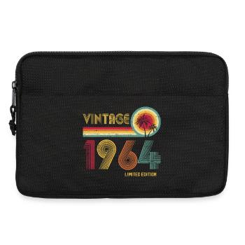 Retro-Vintage-Typografie-Design im Stil der 1970er Jahre - Laptoptasche 13" - Schwarz - Vorne