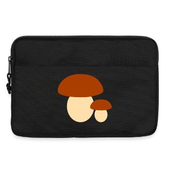Illustration de champignon minimaliste - Sacoche pour ordinateur portable 13 pouces - noir - Devant