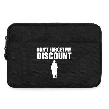 Don't forget my discount for older mens - Laptop bag 13" - black - Front
