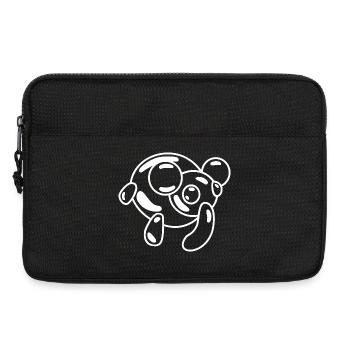 Bulles de savon éléphant – motif jungle ludique - Sacoche pour ordinateur portable 13 pouces - noir - Devant