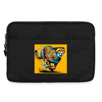 guépard - Sacoche pour ordinateur portable 13 pouces - noir - Devant