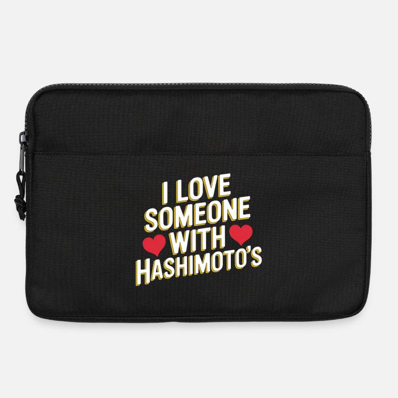 Ich liebe jemanden mit Hashimoto - Laptoptasche 13" - Schwarz