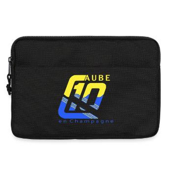 Logo 10 Aube - Sacoche pour ordinateur portable 13 pouces - noir - Devant