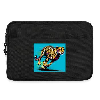guépard - Sacoche pour ordinateur portable 13 pouces - noir - Devant