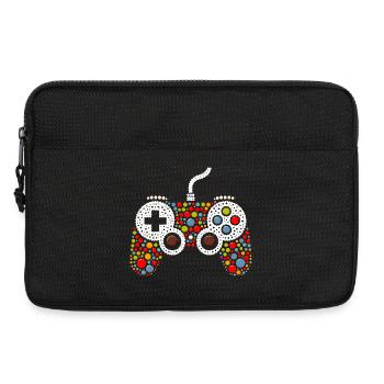 Pointillist Gamecontroller - Laptoptasche 13" - Schwarz - Vorne