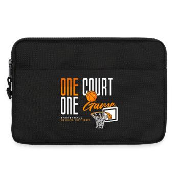 Basketball Fan Wear – One Court One Game - Laptop bag 13" - black - Front