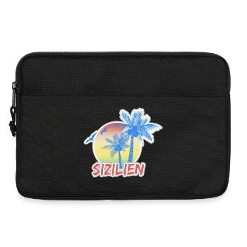 La Sicile comme vacances - Sacoche pour ordinateur portable 13 pouces - noir - Devant