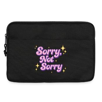 sorry, not sorry / y2k statement design - Laptoptasche 13" - Schwarz - Vorne