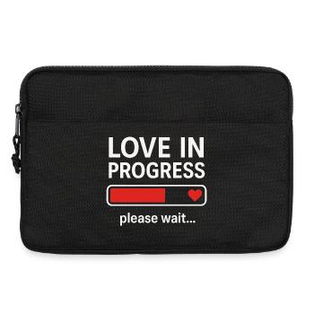 Love in Progress Please Wait - Laptoptasche 13" - Schwarz - Vorne