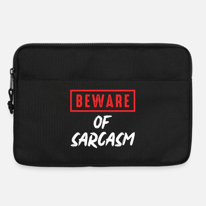 Achtung Sarkasmus - Laptoptasche 13" - Schwarz