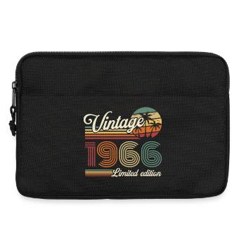 Original 1966 Vintage Vintage Birthday Retro - Laptop bag 13" - black - Front