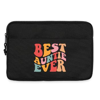 Tante Cadeau Meilleure Tante Du Monde - Sacoche pour ordinateur portable 13 pouces - noir - Devant