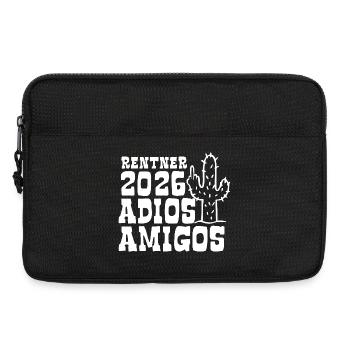 Adios Amigos Retraité 2026 - Retraite - Pension - Sacoche pour ordinateur portable 13 pouces - noir - Devant