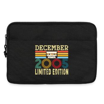 Born December 2005 20 Year Old 20th Anniversary Gift - Laptop bag 13" - black - Front