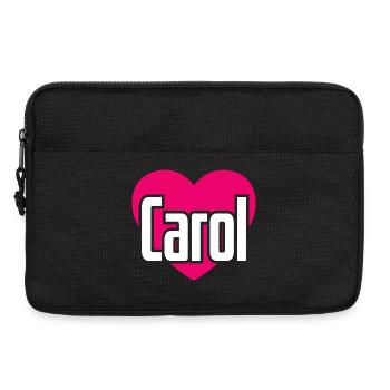 I Love Carol Pink Heart I Love Carol - Laptop bag 13" - black - Front