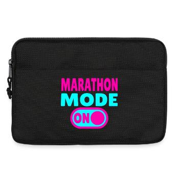 Marathon Mode On – Running with passion - Laptop bag 13" - black - Front