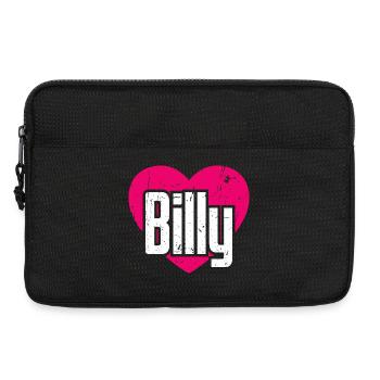 J’aime Billy Coeur Rose J’aime Billy - Sacoche pour ordinateur portable 13 pouces - noir - Devant