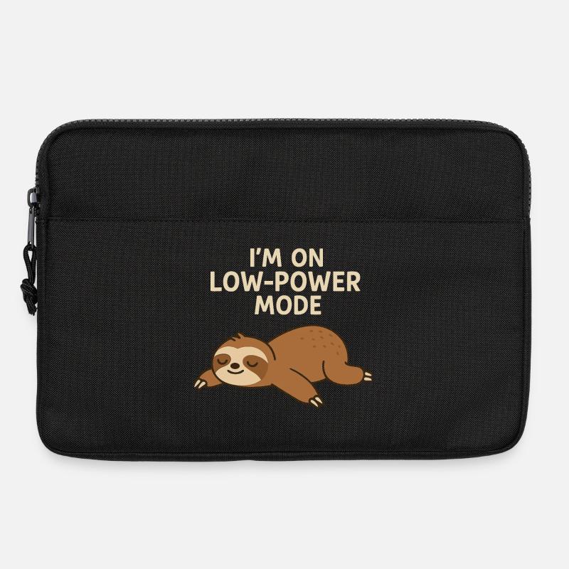 Sleep Sloth: Low Power Mode - Laptop bag 13" - black