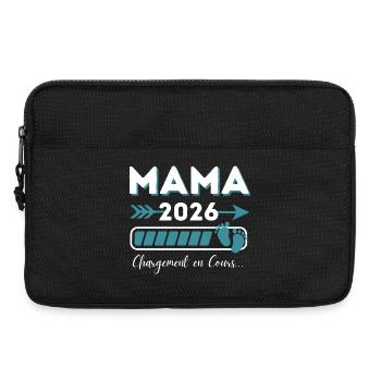 Mama 2026 Chargement Style Moderne - Sacoche pour ordinateur portable 13 pouces - noir - Devant