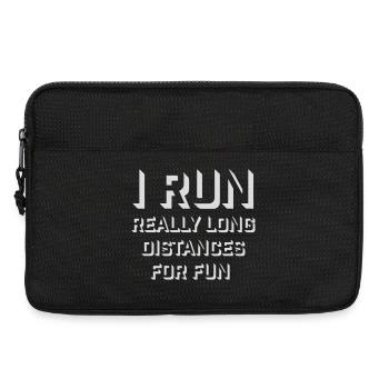 Je cours de très longues distances pour un marathon amusant - Sacoche pour ordinateur portable 13 pouces - noir - Devant