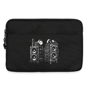 Steampunk Gear Speakers - Laptop bag 13" - black - Front