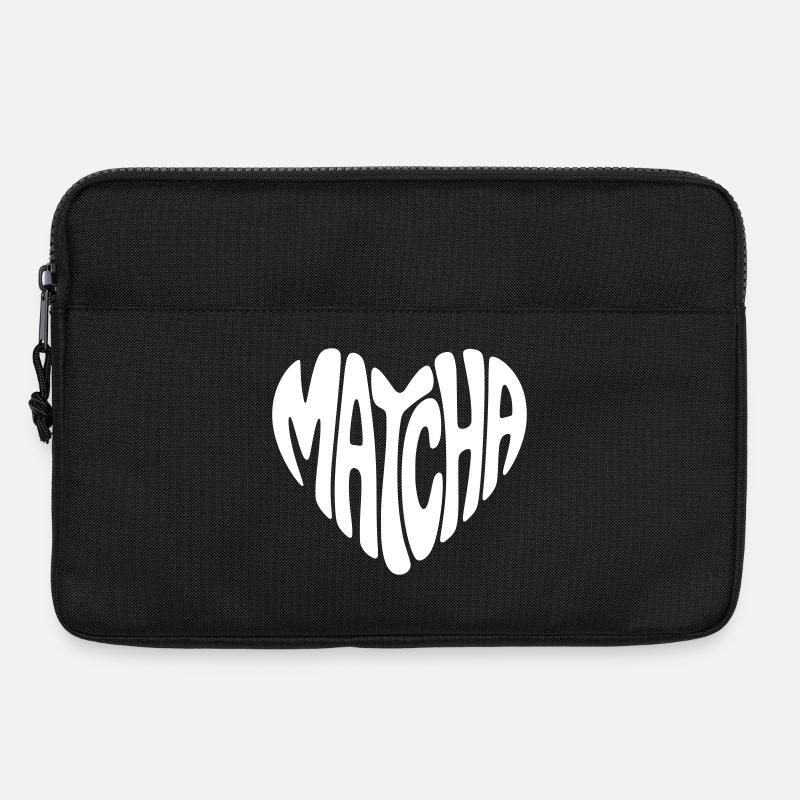 Matcha Herz - Laptoptasche 13" - Schwarz