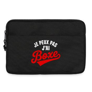 I can't I boxing humor sport combat - Laptop bag 13" - black - Front