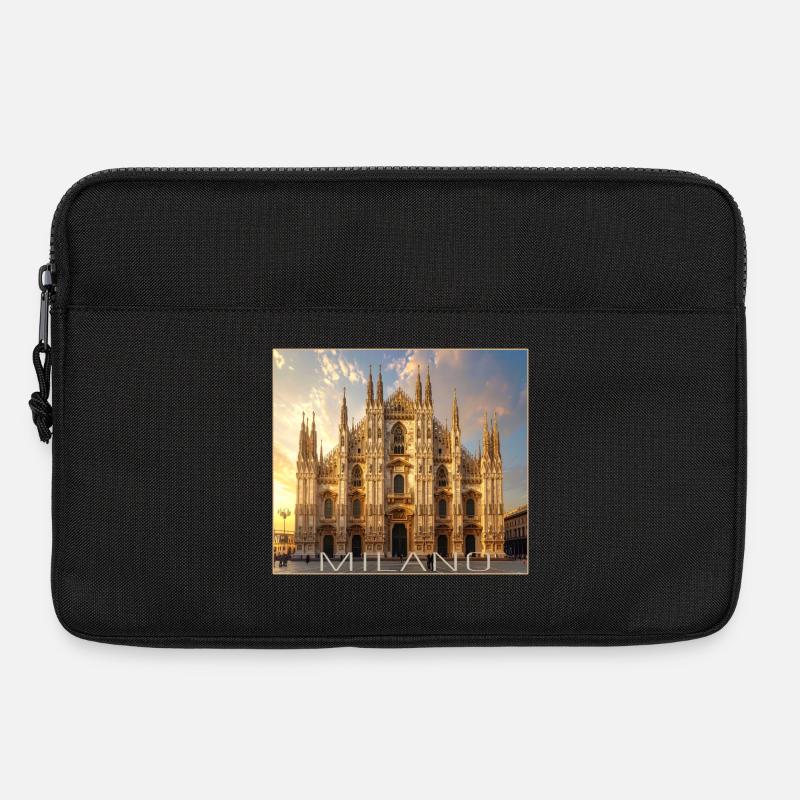 Mailand, Milano, Dom - Laptoptasche 13" - Schwarz