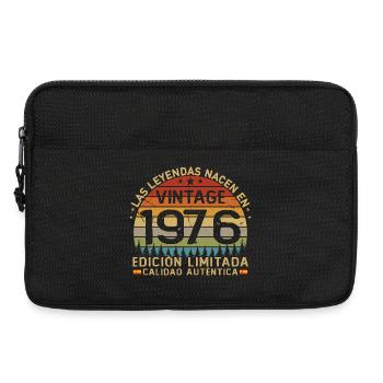 1976 Vintage Retro Geburtstagsgeschenk - Laptoptasche 13" - Schwarz - Vorne
