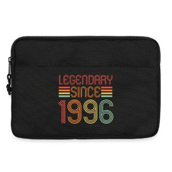 Legendary since 1996, Retro, Birthday - Laptop bag 13" - black - Front