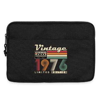 Original 1976 Jahrgang Vintage Geburtstag Retro - Laptoptasche 13" - Schwarz - Vorne
