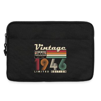 Original 1946 Jahrgang Vintage Geburtstag Retro - Laptoptasche 13" - Schwarz - Vorne