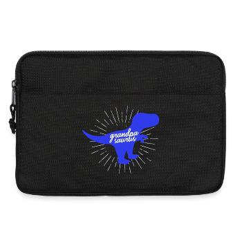 Grandpasaurus T-Rex Silhouette Dinosaure Papa - Sacoche pour ordinateur portable 13 pouces - noir - Devant