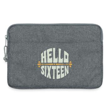 Hallo Sixteen 16 Years Retro - Laptoptasche 13" - Grau meliert - Vorne