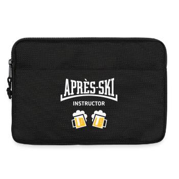 Après-Ski Instructor (Bier Apres Ski Konkav NEG2C) - Laptoptasche 13" - Schwarz - Vorne